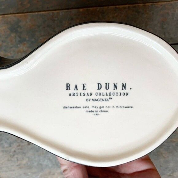 New In Box Rae Dunn Purr Evil Ceramic Cat Pet Feeding Bowl NIB - Picture 7 of 8